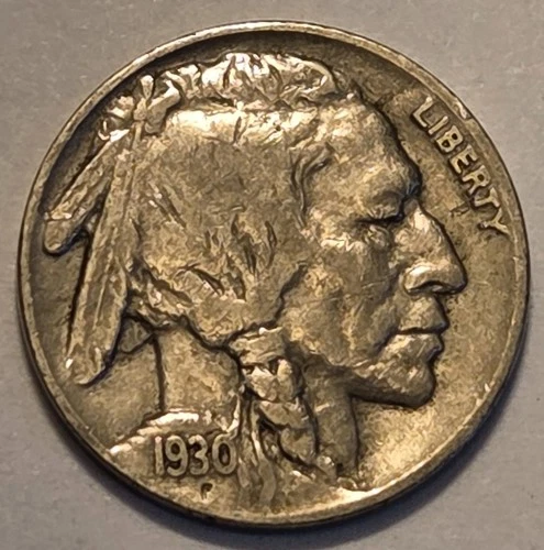 Nicer low mintage 1930 S Buffalo Head Nickel