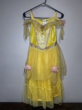 Disney Store Belle Princess Dress Costume Girls 7/8 M Beauty and the Beast