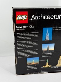 New in Box Sealed LEGO ARCHITECTURE: New York City (21028)
