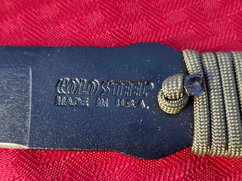 ACERO FRÍO 10-3/4" Cuchillo de Lanzamiento Para Cordón Mango Envuelto NUNCA USADO Hecho en EE. UU. Foto 4 de 4