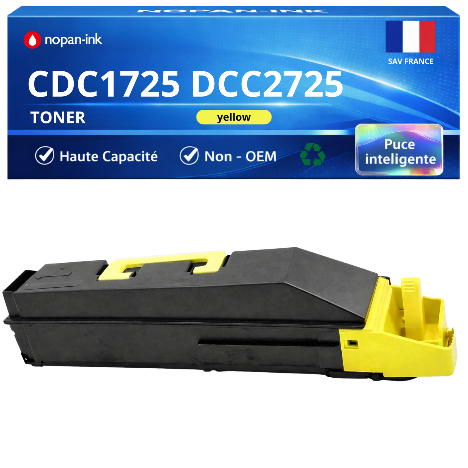 Toner UTAX 652510016 compatible jaune premium pour impressions nettes