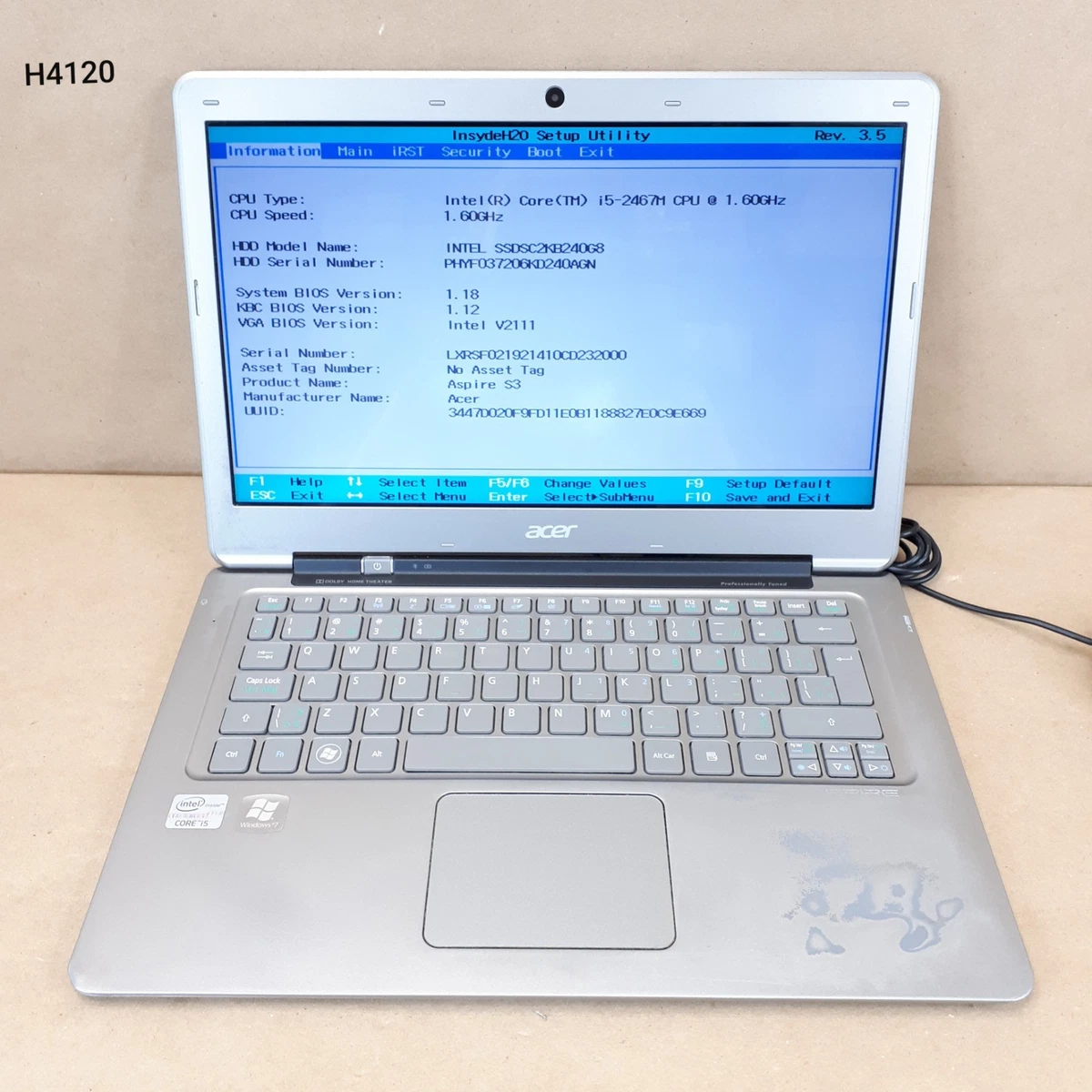 Acer Aspire S3 for sale - eBay