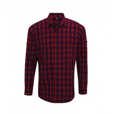 Premier Herren Karohemd Mulligan, langärmlig (PC3101)