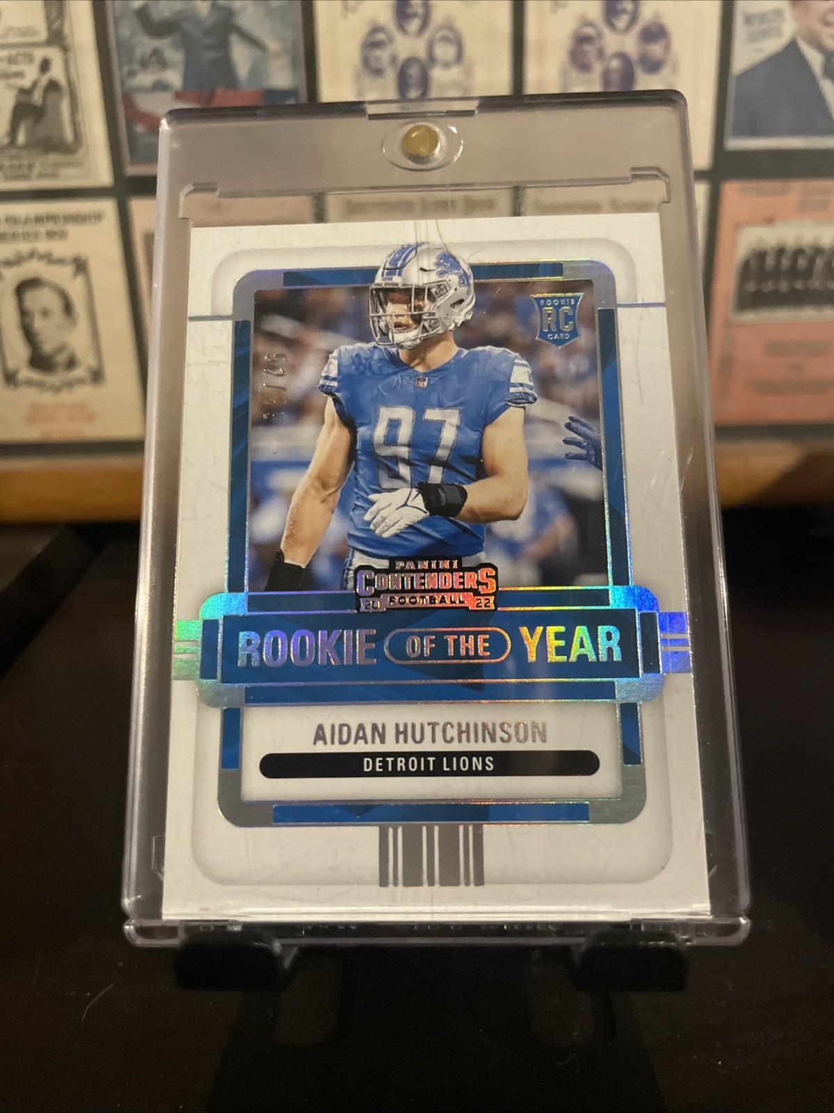 Aidan Hutchinson Panini Contenders Rookie of the Year Contenders #ROYAHU Silver