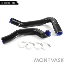 Silicone Radiator Hose Fit For Chevy Small Block Camaro Sbc 71-88 Black Gplus