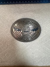 Vintage NoCona Land of the Free Because of the Brave Belt Buckle