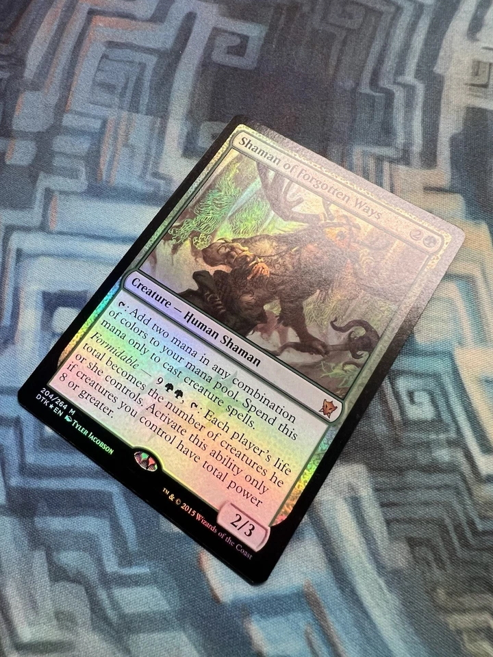 MTG Foil Shaman of Forgotten Ways NM-/EX+ Dragons of Tarkir - Image 2 of 4