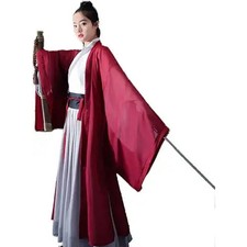 Chinese Ancient Swordman Kungfu Suit Traditional Hanfu Cloth
