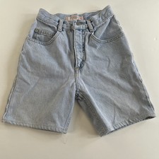 80  s Guess Jeans Shorts George Marciano USA Girls Size 10 Lt. Blue High Waist
