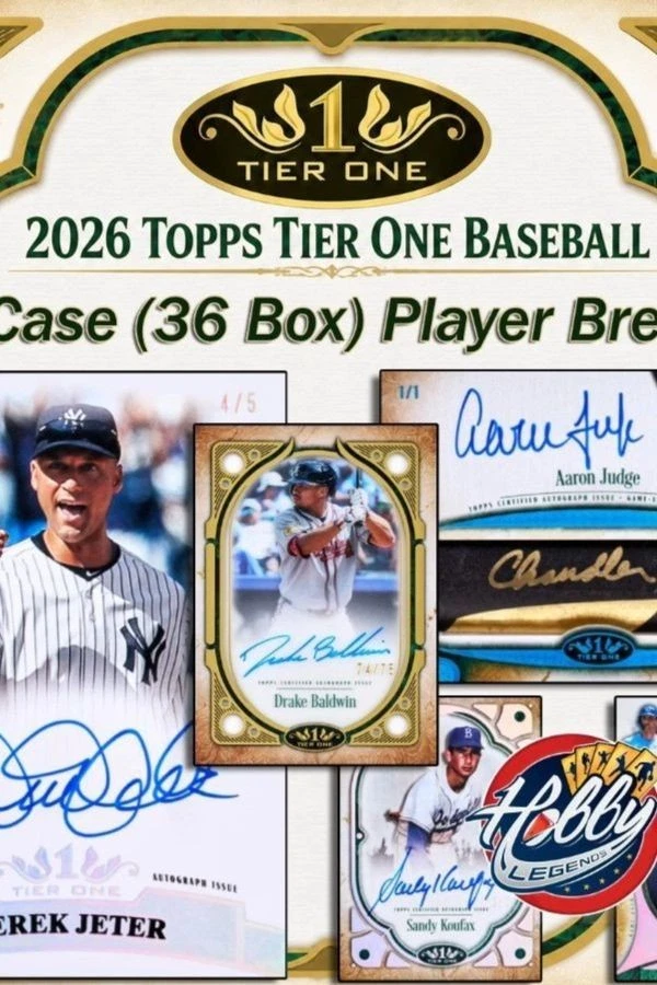 2026 Topps TIER ONE 3 Case (36 Box) Player Break #2