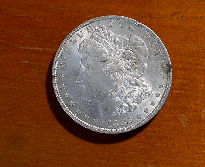 1886-P  $1 Morgan Silver Dollar   AU  circulated