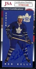 Red Kelly JSA Coa Autographed 1994 Parkhurst Signed