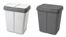 Alpfa Duo Müllbehälter Kunststoff Mülleimer Abfalleimer Mülltrennsystem 2 fach