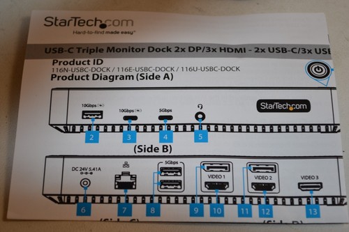 Base de monitor triple USB-C StarTech 116N-USBC-Dock - Imagen 2 de 6