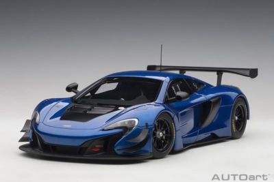 AUTOART McLAREN 650S GT3 BLUE/BLACK ACCENTS 1:18*New! Super Hot