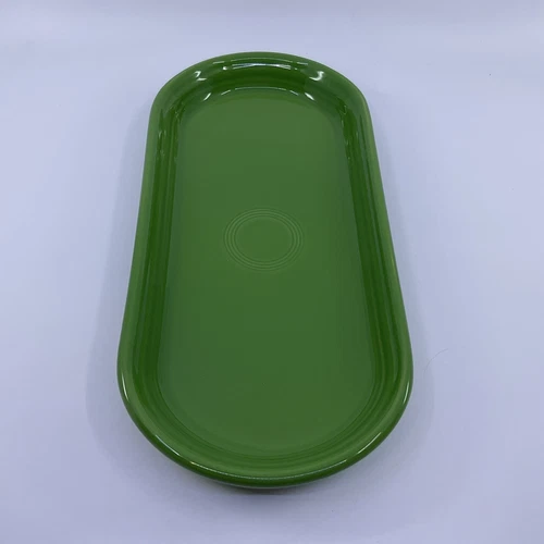 Fiesta Small Oval Platter / Bread Plate 12" In Meadow Green