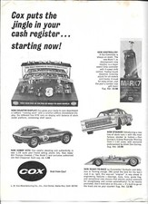1966 Cox Ad featuring Jim Hall Chaparral LaCucaracha Dan Gurney Ford "The Brute"