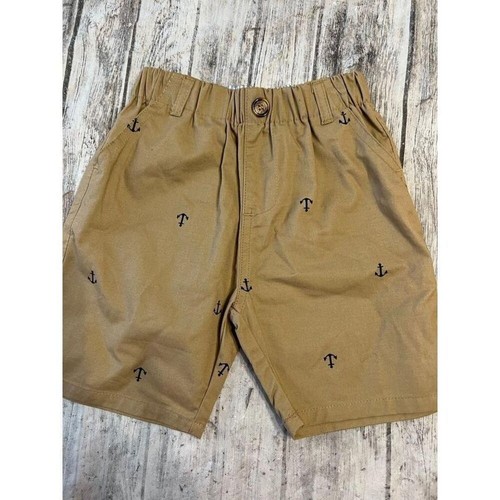 Shorts boys, beige with anchors shorts size 130 equals 6/7 - Picture 3 of 6