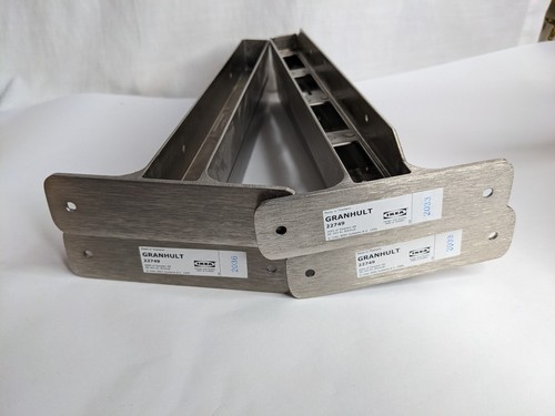 4x IKEA GRANHULT 22749 Shelf Brackets - 2x End Pieces & 2x Connector Pieces - 第 5/7 張圖片