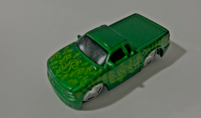 おまとめ詳細　ホットウィール　2003 CHEVY S-10 HOT WHEEL HOT WHEELS: 2003 Chevy S10 Pickup Truck ~ Green with $ Sign Logos