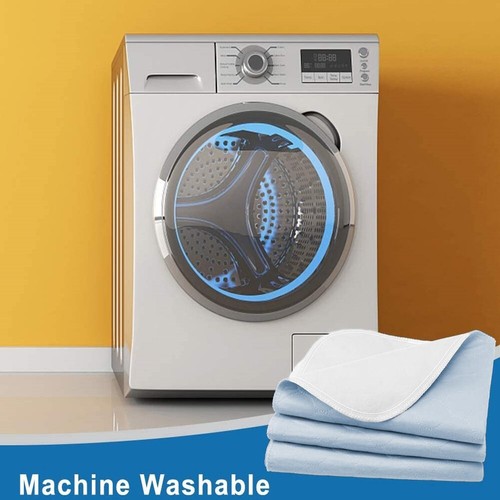 Washable Bed Protector/Pad Without Tucks - Pack of 2, Blue - Picture 4 of 4