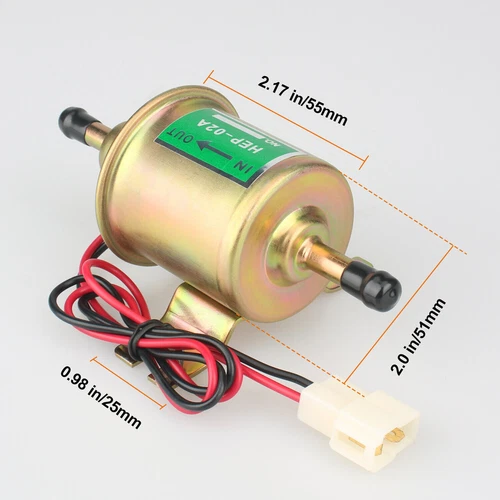 12V Electric Fuel Pump 4-7PSI Universal Gas Diesel Inline Low Pressure HEP-02A - Bild 10 von 10