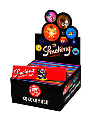 2 Boxen Smoking KUKUXUMUSU King Size Papers 100 x 33 Blättchen Long Paper KS 