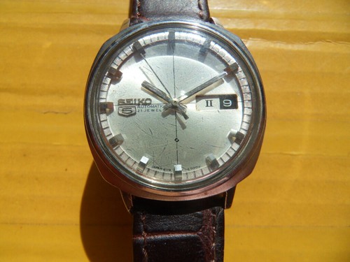 Vintage SEIKO 5 JAPAN 21 Jewels Automatic Men's Watch 6119 6003 | eBay