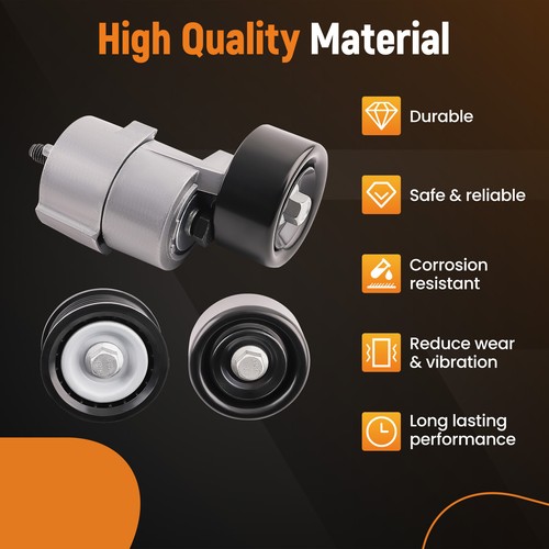 V-Ribbed Belt Tensioner Pulley Kit For Kia Sportag-e L4 2.4L 252122G760 - Picture 3 of 12