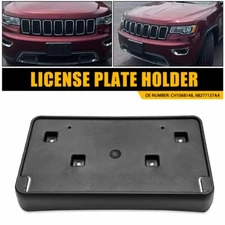 Front License Plate Bracket Holder For Jeep Grand Cherokee 2017-2023 CH1068148 A