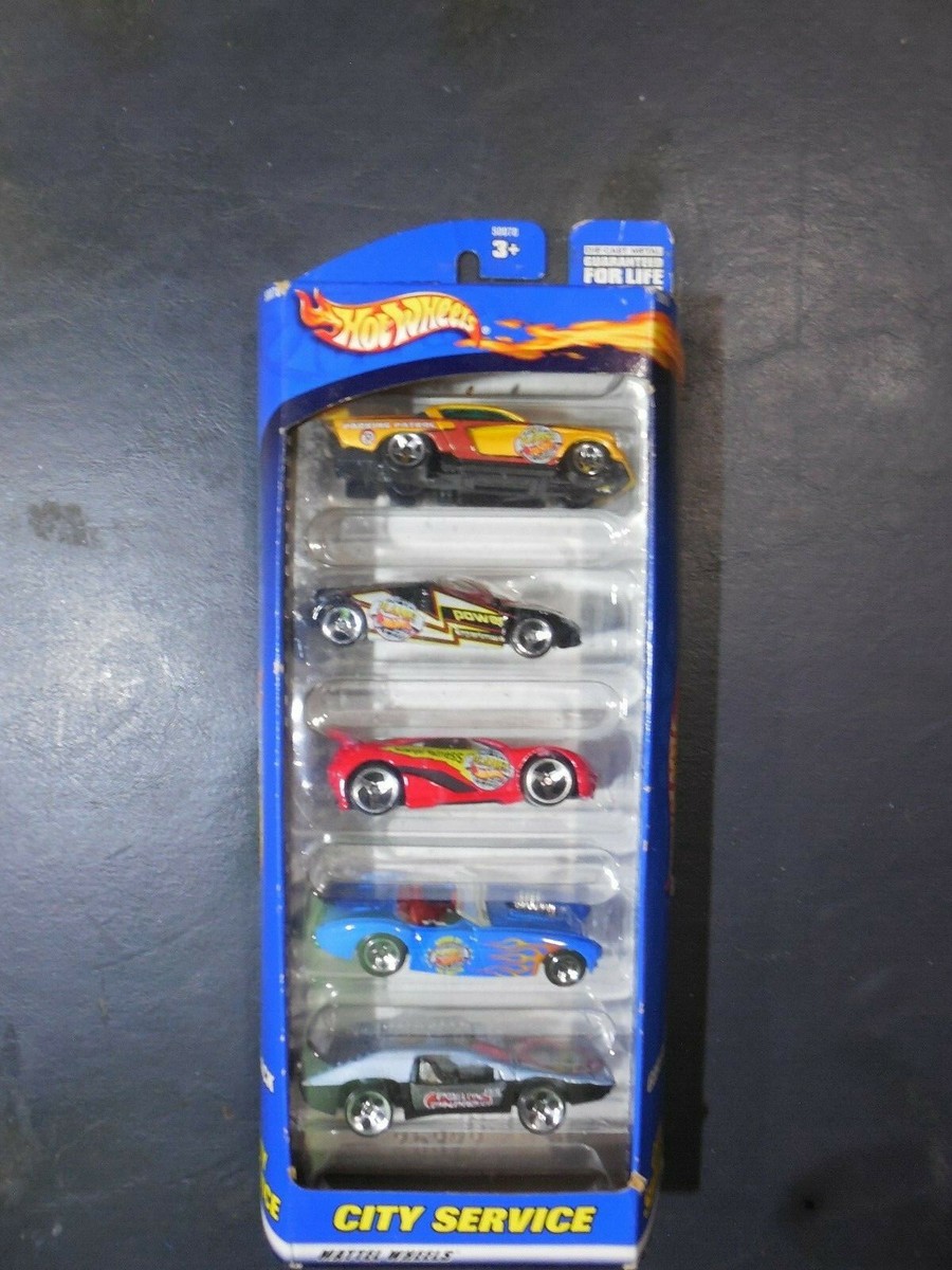 HOT WHEELS 5 Car Gift Pack City Service | eBay