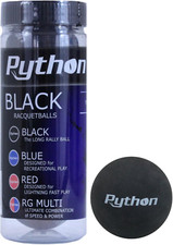 Python 3 Ball Can Black Racquetballs Long Rally Ball 