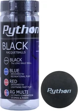 Python 3 Ball Can Black Racquetballs (Long Rally Ball!)