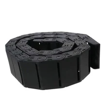 Fielect Black Drag Chain Cable Carrier Protector CMC Hose Linked Guard Pneumatic