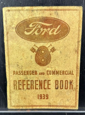 1939 Ford V-8 Passenger Commercial Reference Book 56 Pages Original