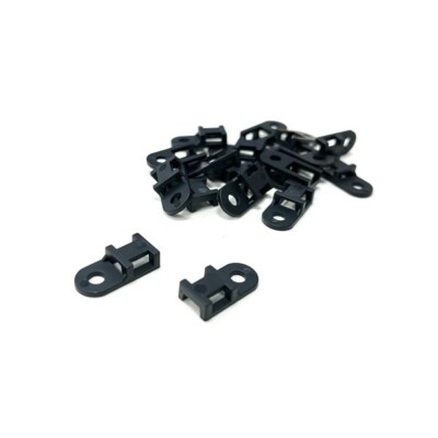 Kabelbinder Befestigungsöse - Nylon schwarz Bodenbefestigung Pk 100 - bis 5 mm Kabelbinder