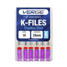 Size 10 28mm Endo K-Files, Dental Endodontic K Files (Premium Stainless Steel)