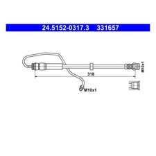 ATE 24.5152-0317.3 Bremsschlauch Vorne Rechts für Audi A4 8W2 8WC A5