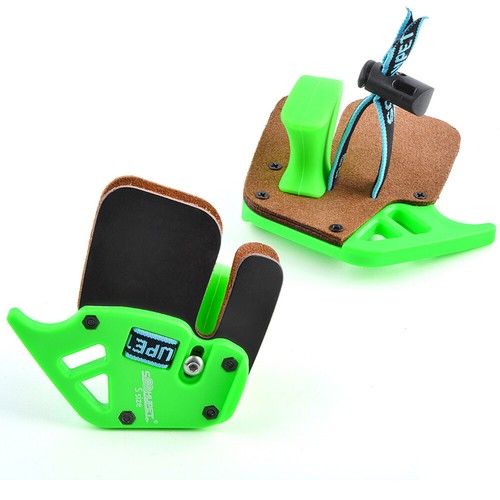 Archery Finger Guard Tab Hand Protector Gear Leather Recurve Bow Target Shooting - Picture 16 of 17