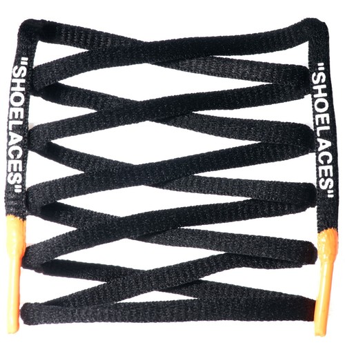 LitLaces - Off White Inspired - Printed "SHOELACES" with Silicone Tips - Oval - Picture 2 of 5