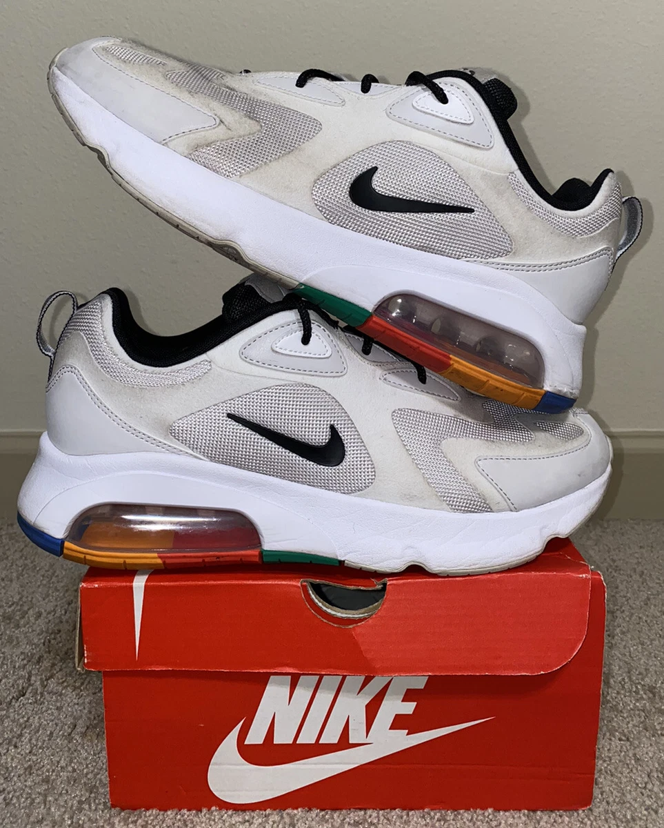 Nike Air Max 200 Vast Grey 10.5 Black White Pacific Blue AQ2568