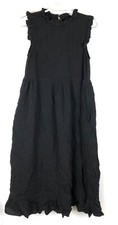 American Rose Women’s Black Sleeveless Midi Dress Size Small