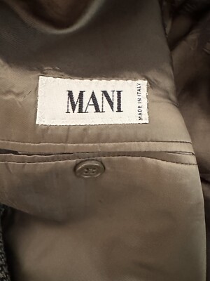 MANI BY GIORGIO ARMANI Made In Italy Vintage 2 Button Textured