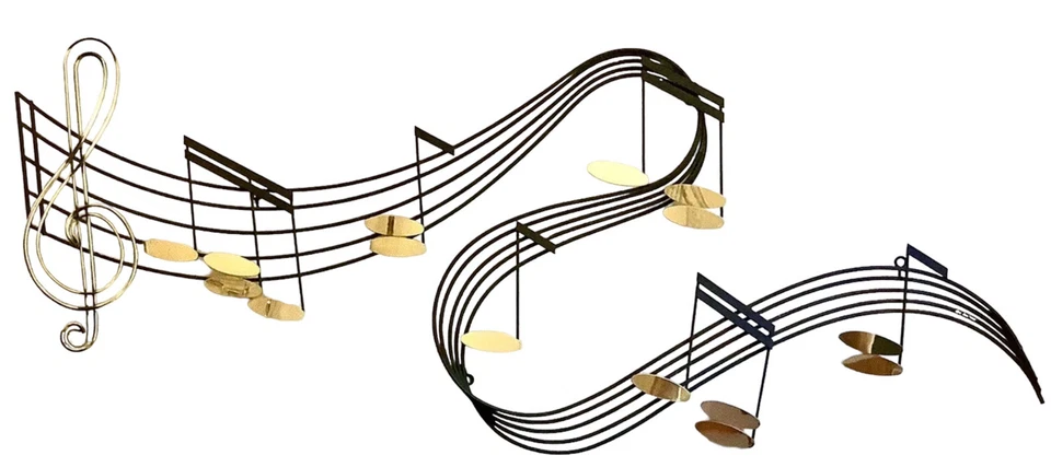 Escultura de pared MCM C Jere Rhapsody como en “Soprano” Sighed 1991 extra grande 62” Foto 3 de 4