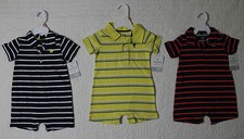 NEW CARTERS BOYS ONE PIECE ROMPER WITH COLLAR OUTFIT VARIOUS SIZES AND STYLES