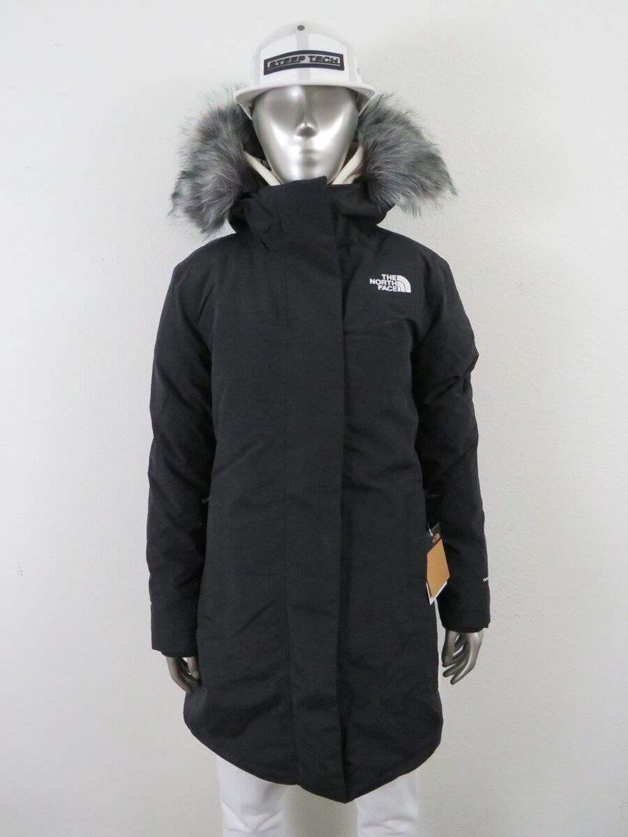 Womens The North Face Arctic Parka Down Waterproof Warm Winter Jacket Black  $350