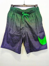 NIKE Swim Men s 9 Volley Shorts Green Purple NESSD541-380 NWT SZ Medium Trunks