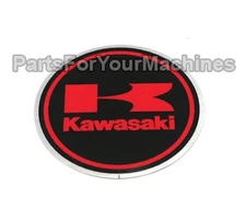 BRAND STICKER, ROUND, 2-1/2", OEM KAWASAKI, LAWNMOWERS, 11C35