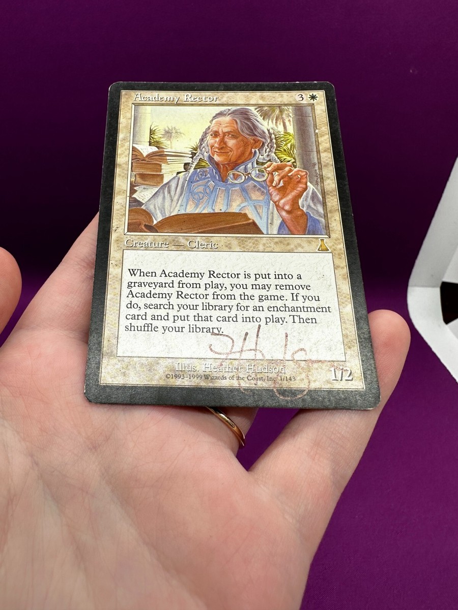 Academy Rector - SIGNED - Urzas Destiny Heather Hudson Rare