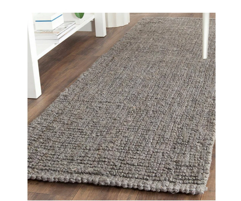 SAFAVIEH Natural Fiber Light Gray 2.6''ft. x 14 ft. Solid Runner Rug - Image 2 of 4